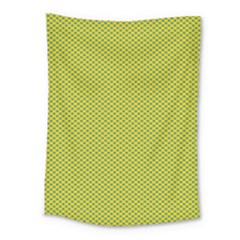 Polka Dot Green Yellow Medium Tapestry by Mariart
