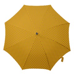 Polka Dot Orange Yellow Hook Handle Umbrellas (small) by Mariart
