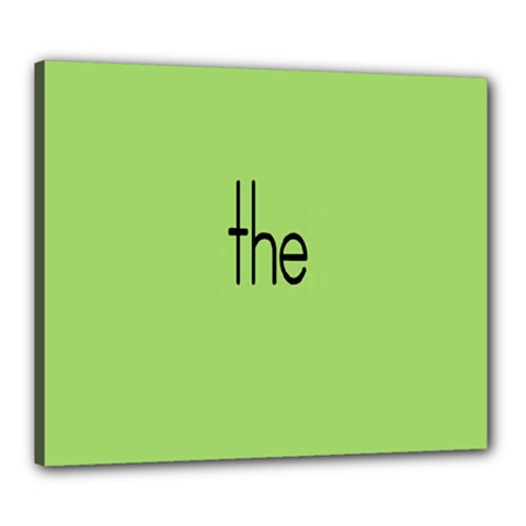 Sign Green The Canvas 24  X 20  by Mariart