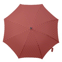 Striped Purple Orange Hook Handle Umbrellas (small)