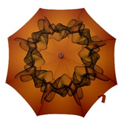 Transparent Waves Wave Orange Hook Handle Umbrellas (small)