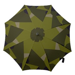 Unifom Camuflage Green Frey Purple Falg Hook Handle Umbrellas (medium) by Mariart