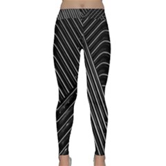 Chrome Abstract Pile Of Chrome Chairs Detail Classic Yoga Leggings by Simbadda