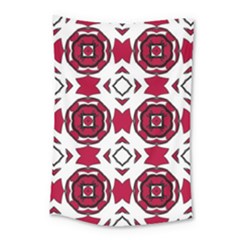 Seamless Abstract Pattern With Red Elements Background Small Tapestry by Simbadda