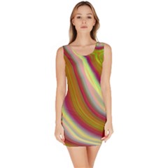 Artificial Colorful Lava Background Sleeveless Bodycon Dress by Simbadda