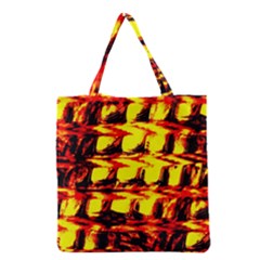 Yellow Seamless Abstract Brick Background Grocery Tote Bag by Nexatart