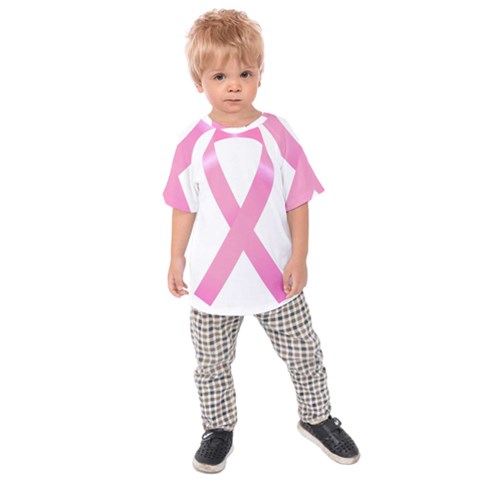Breast Cancer Ribbon Pink Kids  Raglan Tee by Mariart