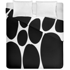 Dalmatian Black Spot Stone Duvet Cover Double Side (california King Size) by Mariart