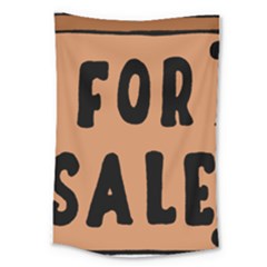 For Sale Sign Black Brown Large Tapestry by Mariart