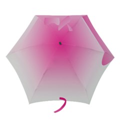 Gradients Pink White Mini Folding Umbrellas
