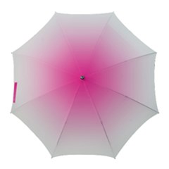 Gradients Pink White Golf Umbrellas by Mariart
