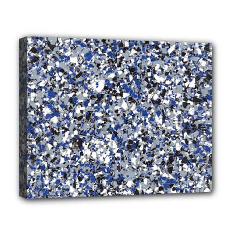 Electric Blue Blend Stone Glass Deluxe Canvas 20  X 16   by Mariart