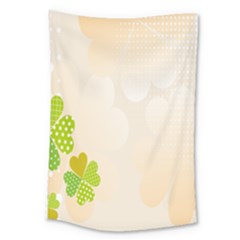 Leaf Polka Dot Green Flower Star Large Tapestry by Mariart