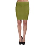 Royal Green Vintage Seamless Flower Floral Bodycon Skirt