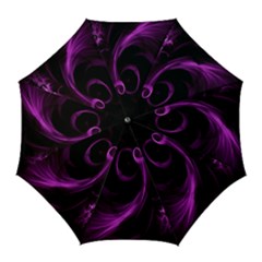 Purple Flower Floral Golf Umbrellas