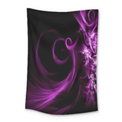 Purple Flower Floral Small Tapestry