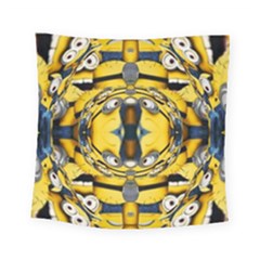 Minions Feedback 3d Effect   Square Tapestry (small) by 3Dbjvprojats