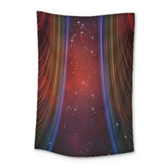 Bright Background With Stars And Air Curtains Small Tapestry by Nexatart