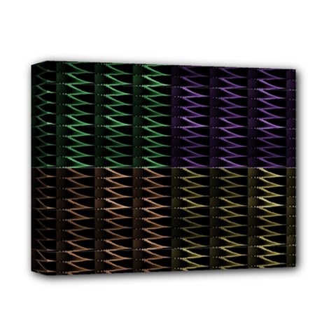 Multicolor Pattern Digital Computer Graphic Deluxe Canvas 14  X 11  by Nexatart