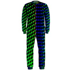 Digitally Created Halftone Dots Abstract Background Design Onepiece Jumpsuit (men)  by Nexatart