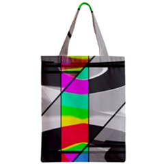 Colors Fadeout Paintwork Abstract Zipper Classic Tote Bag by Nexatart