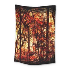 Forest Trees Abstract Small Tapestry by Nexatart