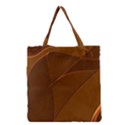 Brown Background Waves Abstract Brown Ribbon Swirling Shapes Grocery Tote Bag View1