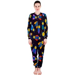 Bees Animal Insect Pattern Onepiece Jumpsuit (ladies)  by Nexatart