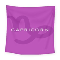 Zodiac Capricorn Purple Square Tapestry (large)