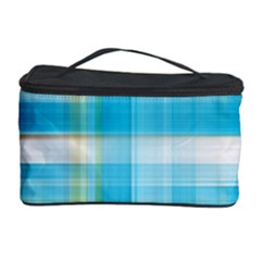 Lines Blue Stripes Cosmetic Storage Case