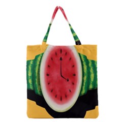 Watermelon Slice Red Orange Green Black Fruite Time Grocery Tote Bag