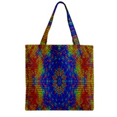 A Creative Colorful Backgroun Zipper Grocery Tote Bag by Nexatart