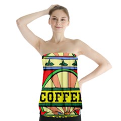 Coffee Tin A Classic Illustration Strapless Top by Nexatart