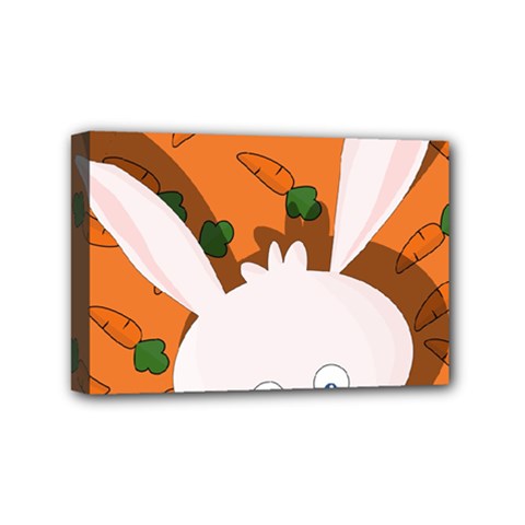 Easter Bunny  Mini Canvas 6  X 4  by Valentinaart