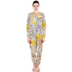 Abstract Composition Digital Processing Onepiece Jumpsuit (ladies)  by Nexatart