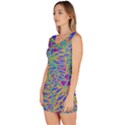 Abstract Floral Background Sleeveless Bodycon Dress View2