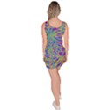 Abstract Floral Background Sleeveless Bodycon Dress View4