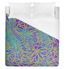Abstract Floral Background Duvet Cover (queen Size) by Nexatart