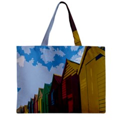 Brightly Colored Dressing Huts Mini Tote Bag by Nexatart