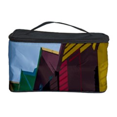 Brightly Colored Dressing Huts Cosmetic Storage Case by Nexatart