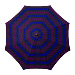 Diamond Alt Blue Purple Woven Fabric Golf Umbrellas