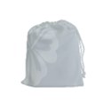 Hibiscus Sakura Glacier Gray Drawstring Pouches (Large)  View1