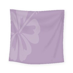 Hibiscus Sakura Lavender Herb Purple Square Tapestry (small) by Mariart