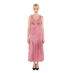 Hibiscus Sakura Strawberry Ice Pink Sleeveless Maxi Dress by Mariart