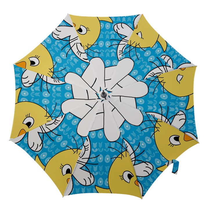 Easter bunny and chick  Hook Handle Umbrellas (Small)