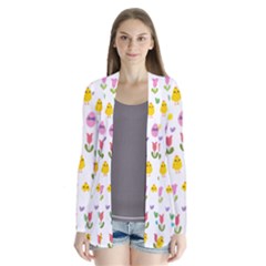 Easter - Chick And Tulips Cardigans by Valentinaart