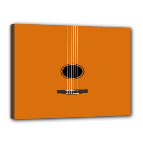 Minimalism Art Simple Guitar Canvas 16  X 12  by Mariart