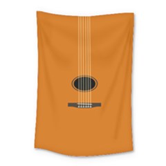 Minimalism Art Simple Guitar Small Tapestry by Mariart
