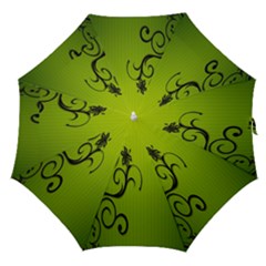 Illustration Wallpaper Barbusak Leaf Green Straight Umbrellas by Mariart