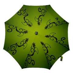 Illustration Wallpaper Barbusak Leaf Green Hook Handle Umbrellas (medium) by Mariart
